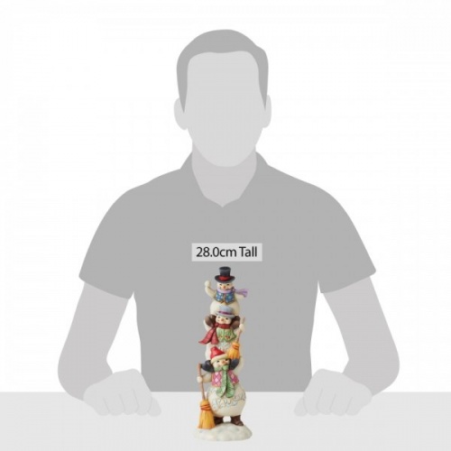 Jim Shore Heartwood Creek Stacked Snowmen Figurine