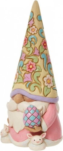 Jim Shore Heartwood Creek Easter Gnome with Bunny Slippers Figurine