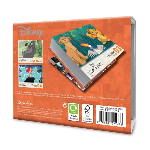 Disney Animation 2025 Desk Block Desk Page a Day Calendar