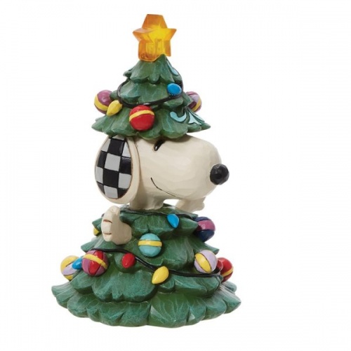 Peanuts Snoopy Dressed as a Tree Led Light Up Figurine