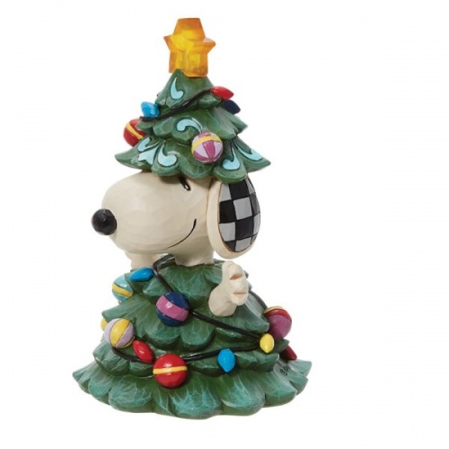 Peanuts Snoopy Dressed as a Tree Led Light Up Figurine