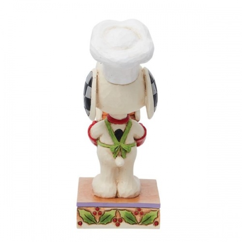 Peanuts Snoopy Holding Gingerbread House Figurine