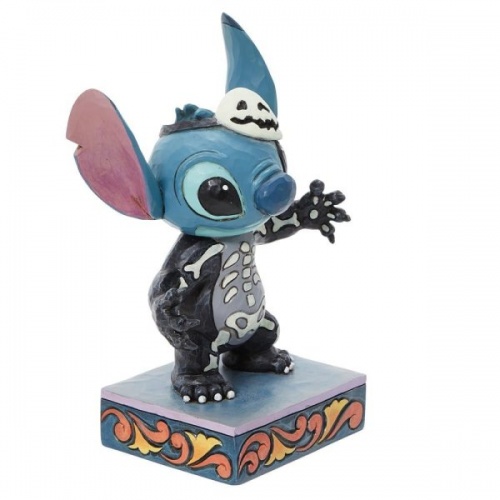 Disney Traditions Stitch Skeleton Glow in the Dark Halloween Figurine