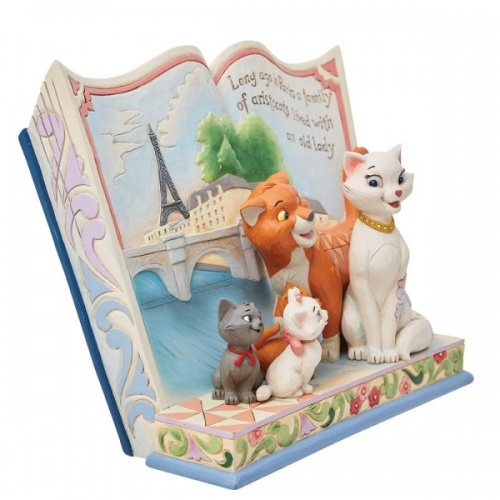 Disney Traditions Aristocats Storybook Long Ago in Paris Figurine