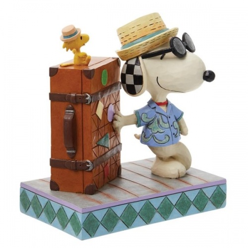 Jim Shore Peanuts Snoopy and Woodstock Vacation Figurine