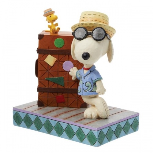 Jim Shore Peanuts Snoopy and Woodstock Vacation Figurine