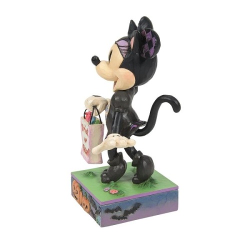 Disney Traditions Minnie Mouse Cat Costume Trick or Treat Figurine