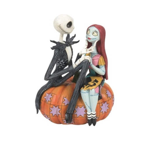 Disney Traditions Jack and Sally on a Pumpkin Figurine Nightmare Before Christmas