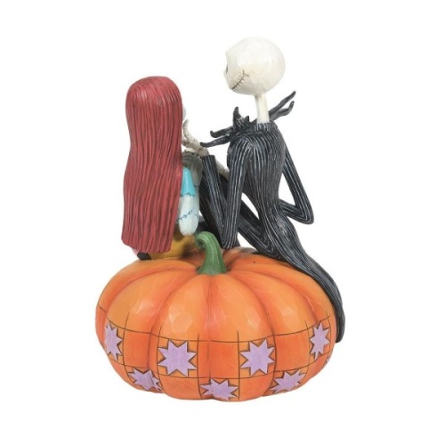 Disney Traditions Jack and Sally on a Pumpkin Figurine Nightmare Before Christmas