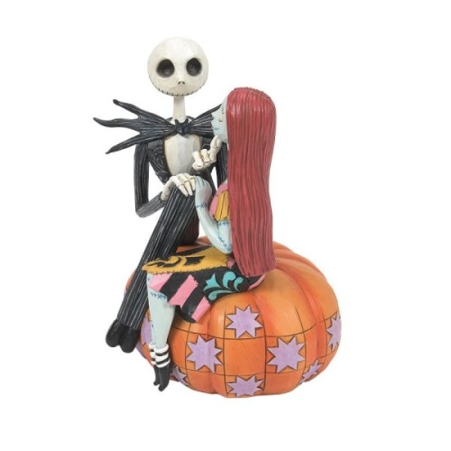 Disney Traditions Jack and Sally on a Pumpkin Figurine Nightmare Before Christmas