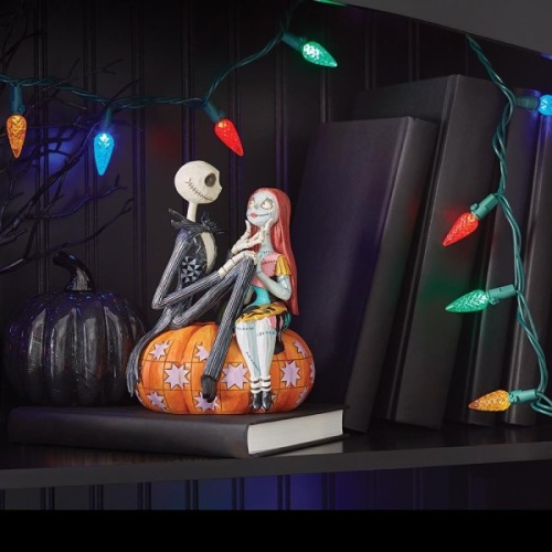 Disney Traditions Jack and Sally on a Pumpkin Figurine Nightmare Before Christmas
