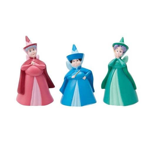Disney Showcase Sleeping Beauty Fairy Godmothers Mini Figurine Set