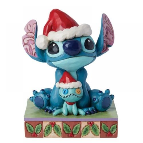 Disney Traditions Santa Stitch with Scrump Figurine