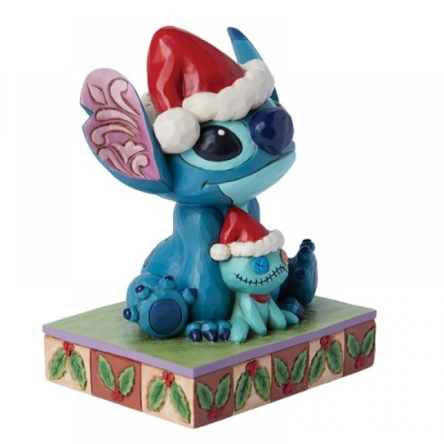 Disney Traditions Santa Stitch with Scrump Figurine