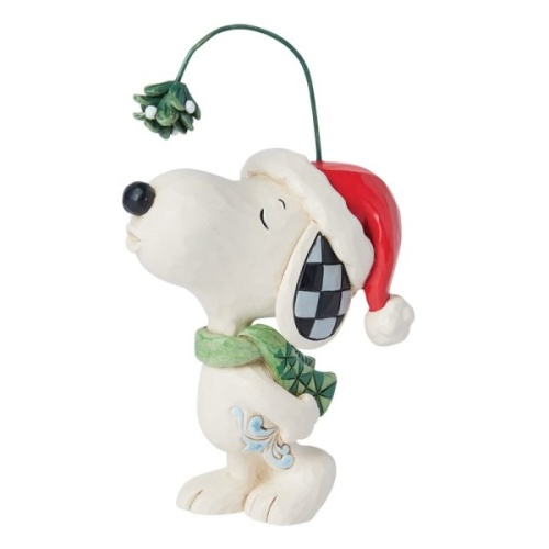 Jim Shore Peanuts Snoopy Mistletoe Mini