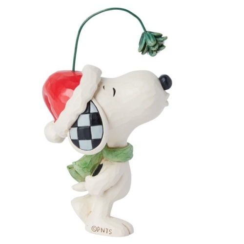 Jim Shore Peanuts Snoopy Mistletoe Mini