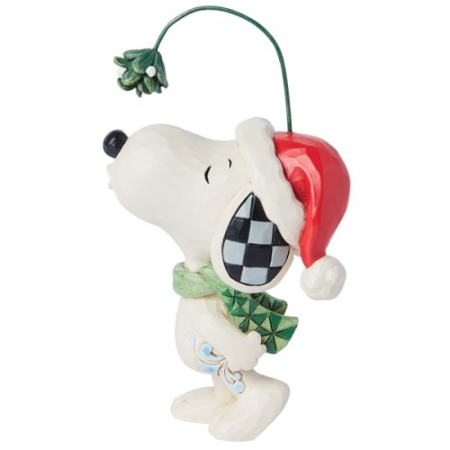 Jim Shore Peanuts Snoopy Mistletoe Mini