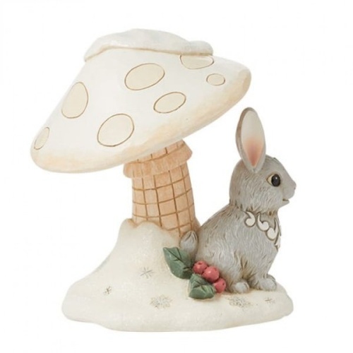Jim Shore White Woodland Bunny Figurine