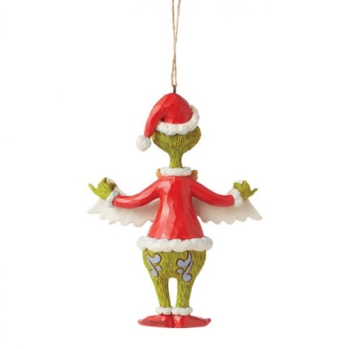 Jim Shore The Grinch with Christmas Banner Hanging Ornament