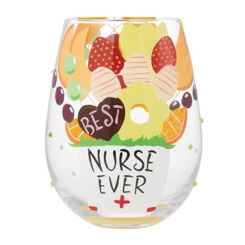 Lolita Best Nurse Ever Stemless Wine Glass