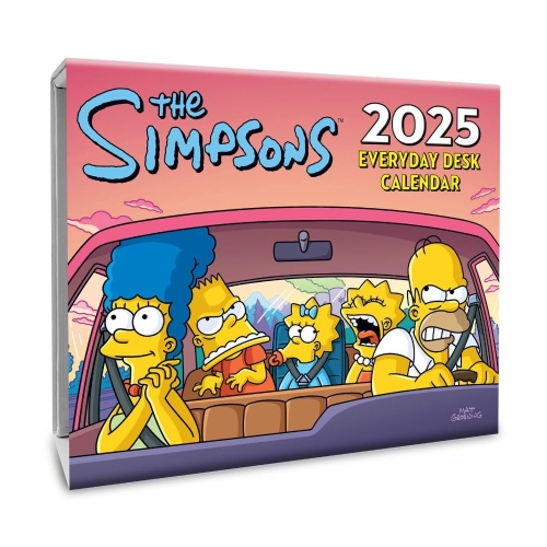 The Simpsons 2025 Desk Block Desk Page a Day Calendar