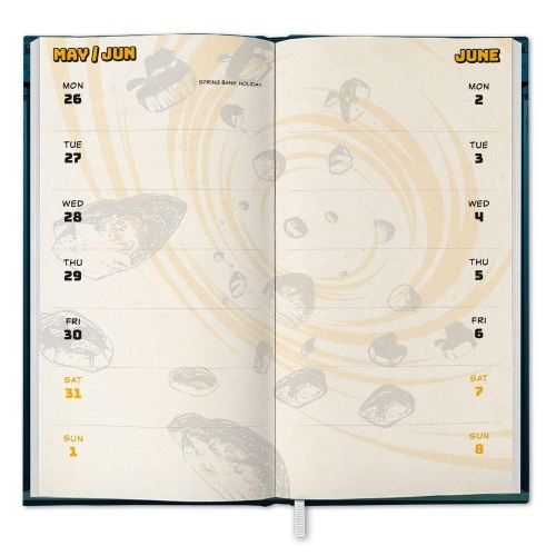 Doctor Who 2025 Slim Diary Week To View Officially Licensed