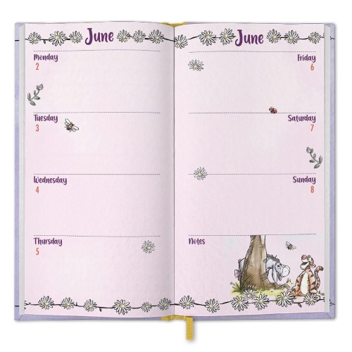 Eeyore Slim Line 2025 Diary Week to View Winnie The Pooh