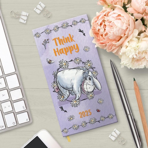 Eeyore Slim Line 2025 Diary Week to View Winnie The Pooh