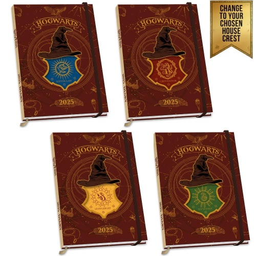 Harry Potter House Crest Week to View 2025 A5 Diary