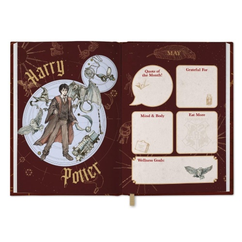 Harry Potter House Crest Week to View 2025 A5 Diary