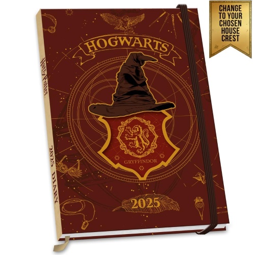 Harry Potter House Crest Week to View 2025 A5 Diary