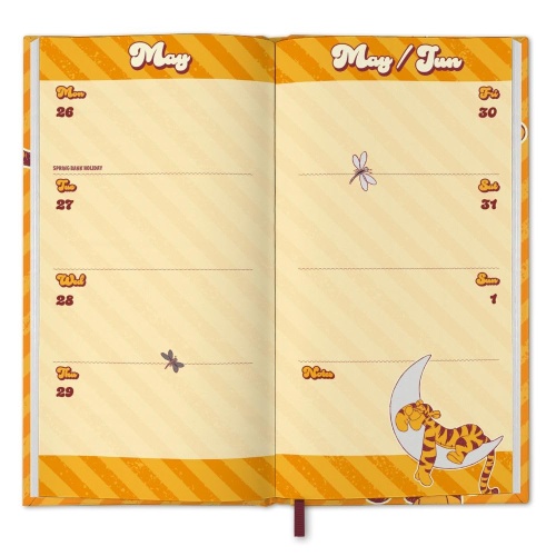 Disney Tigger Slim Line 2025 Diary Week to View Winnie The Pooh