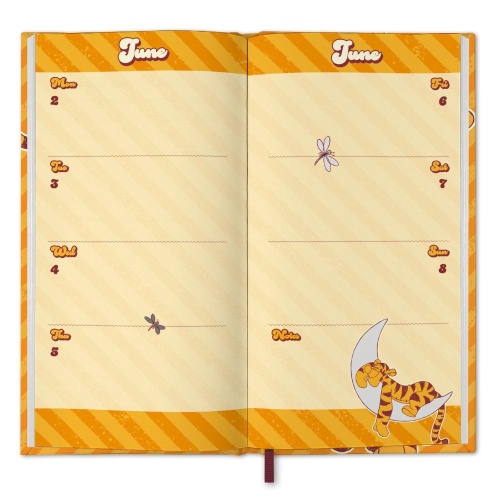 Disney Tigger Slim Line 2025 Diary Week to View Winnie The Pooh