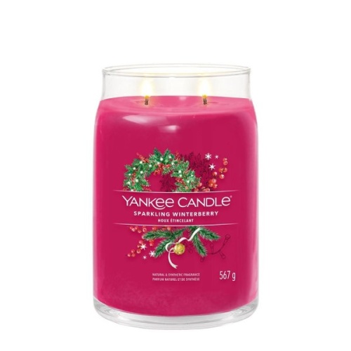 Sparkling Winterberry Signature Large Jar Yankee Candle