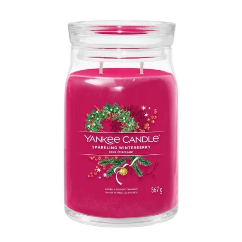 Sparkling Winterberry Signature Large Jar Yankee Candle