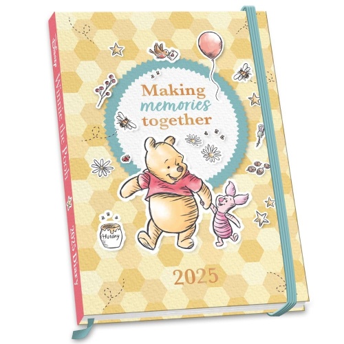 Disney Winnie the Pooh Sketchbook A5 Hardcover Week to View 2025 Diary