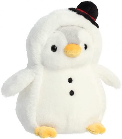 Pompom Penguin Snowman Plush Toy 7 inch - Aurora