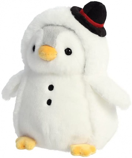 Pompom Penguin Snowman Plush Toy 7 inch - Aurora