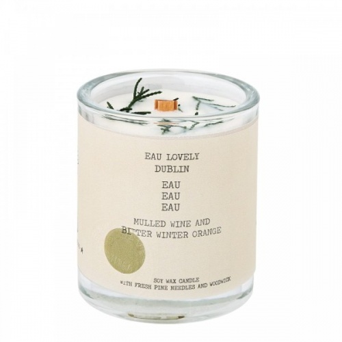 Eau Eau Eau Christmas Candle by Eau Lovely Soy Wax Candle with Fresh Pine Needles