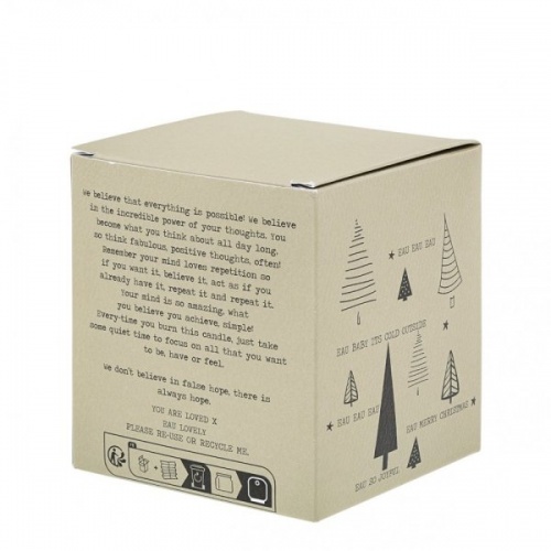 Eau Joy Christmas Candle by Eau Lovely Soy Wax Candle with Fresh Pine Needles