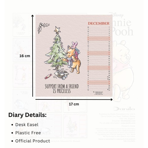 Disney Winnie The Pooh Desk Calendar 2025