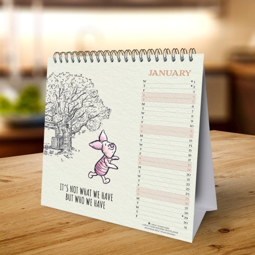 Disney Winnie The Pooh Desk Calendar 2025