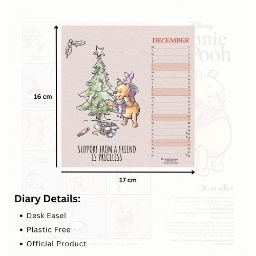 Disney Winnie The Pooh Desk Calendar 2025