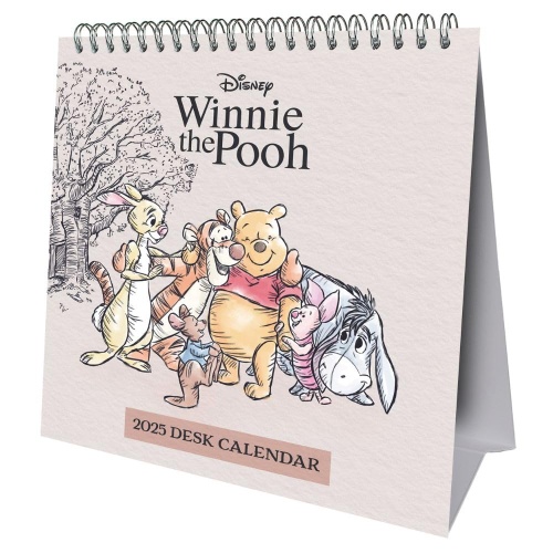 Disney Winnie The Pooh Desk Calendar 2025