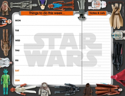 Star Wars Weekly Calendar Planner Desk Organiser Pad