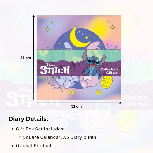 Disney Stitch 2025 Calendar, Diary & Pen Gift Box