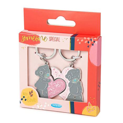 Me to You 2 Part Keyring Tatty Teddy With Pink Heart