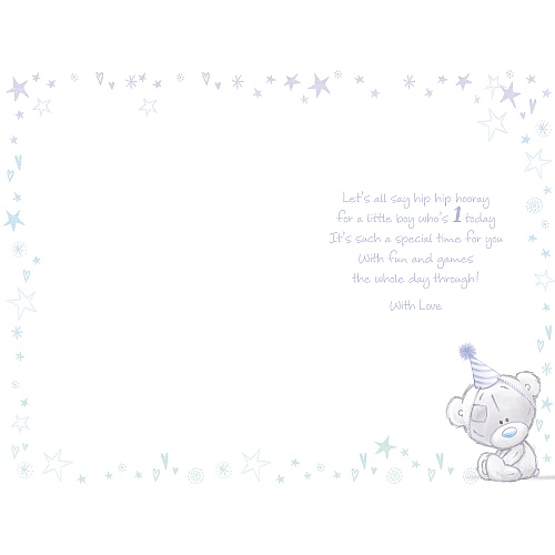 Me To You - 1 Today - Boy's First Birthday Card