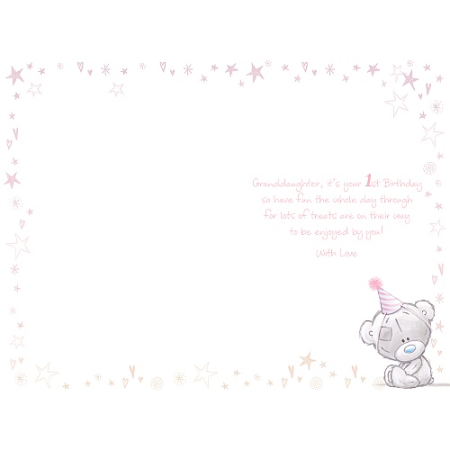 Me To You -  Granddaughter 1st Birthday -  First Birthday Card