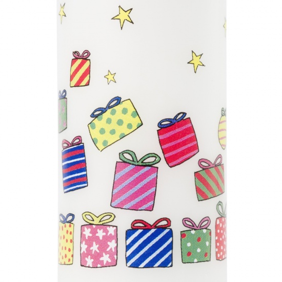 Alison Gardiner - Santa's Sleigh Pillar Advent Candle (non-fragranced)